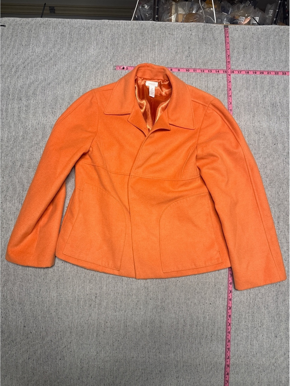 Chico's Orange Jacket Size 2